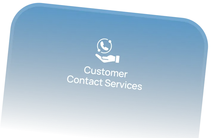 Customer contact services